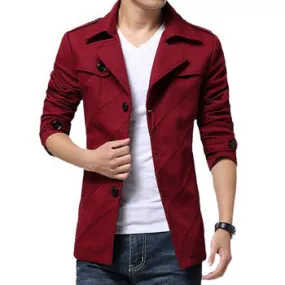 Men Large Size Jackets and Coats Men's Casual Slim Fit Parkas Overcoats Windbreakers Jackets SM6