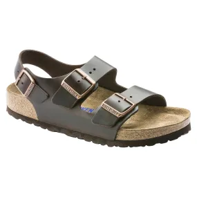 Milano Soft Footbed (Amalfi Testa Di Moro) Smooth Leather Back-Strap Sandal