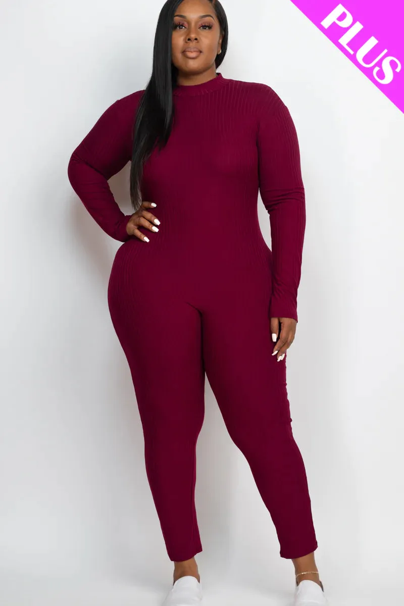 Mock Neck Cellulite Deleter Jumpsuit (7 Colors) SMALL-3X