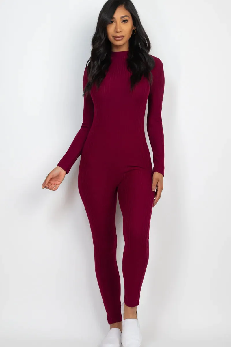 Mock Neck Cellulite Deleter Jumpsuit (7 Colors) SMALL-3X