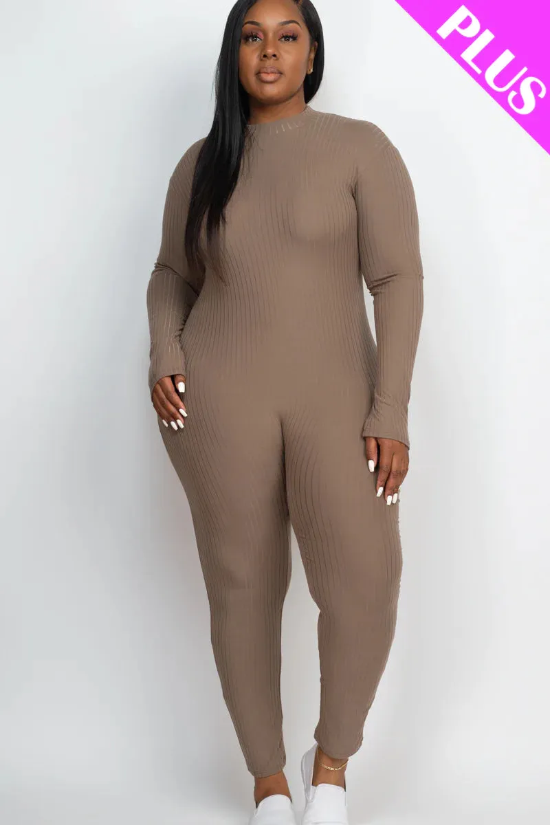 Mock Neck Cellulite Deleter Jumpsuit (7 Colors) SMALL-3X