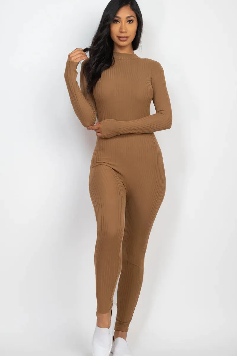 Mock Neck Cellulite Deleter Jumpsuit (7 Colors) SMALL-3X