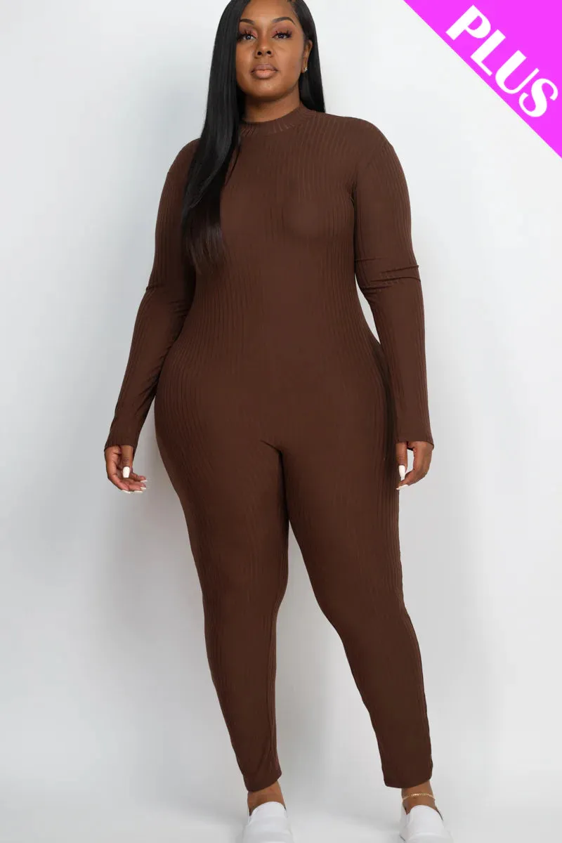 Mock Neck Cellulite Deleter Jumpsuit (7 Colors) SMALL-3X