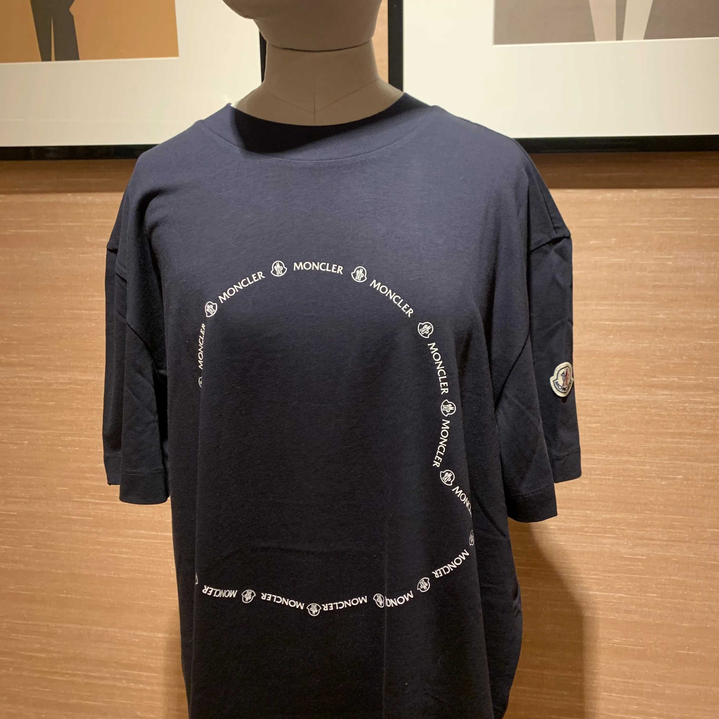 MONCLER  |U-Neck Cotton Logo Outlet FX Advantage / Exclusive T-Shirts