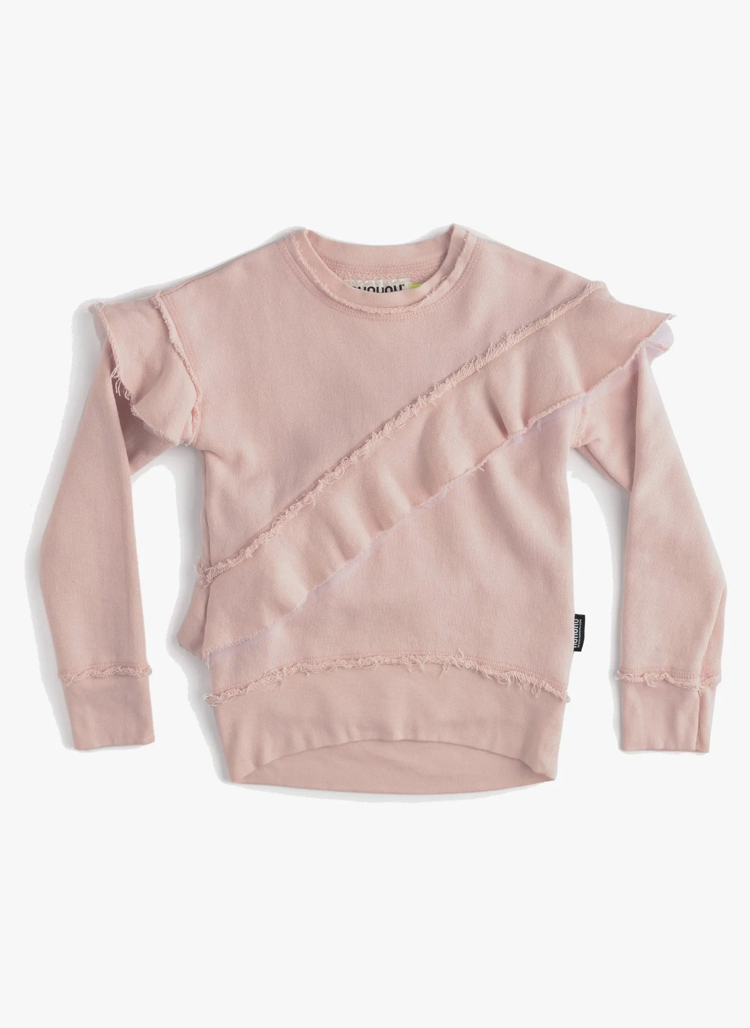 Nununu Asymmetrical Ruffle Sweatshirt