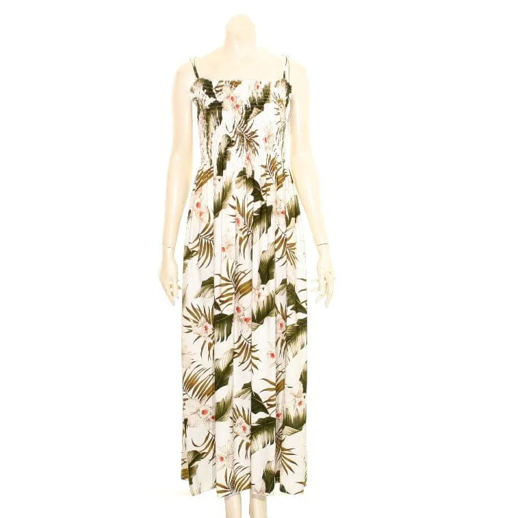 Orchid Floral Long Smock Dress