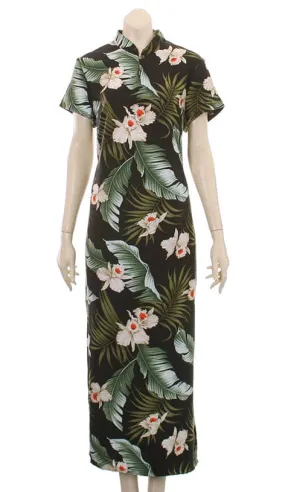 Orchid Mandarin Long Dress