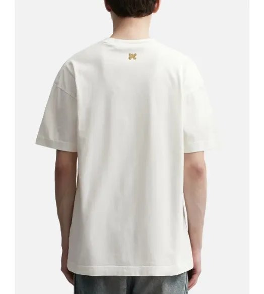 Palm Angels  |Monogram Street Style Plain Cotton Short Sleeves Logo