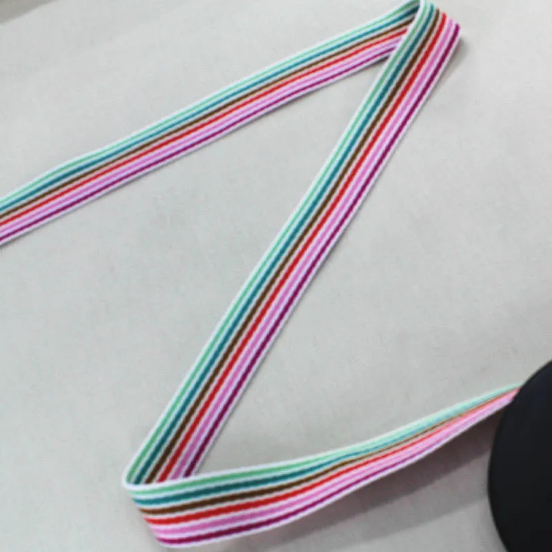 Pastel Rainbow Stripe Webbing