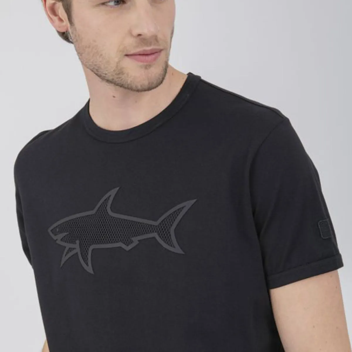 Paul & Shark - Net Shark T-Shirt in Black