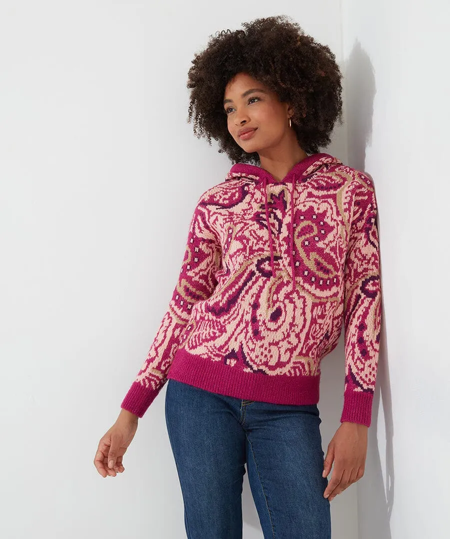 Perfectly Paisley Hooded Jumper