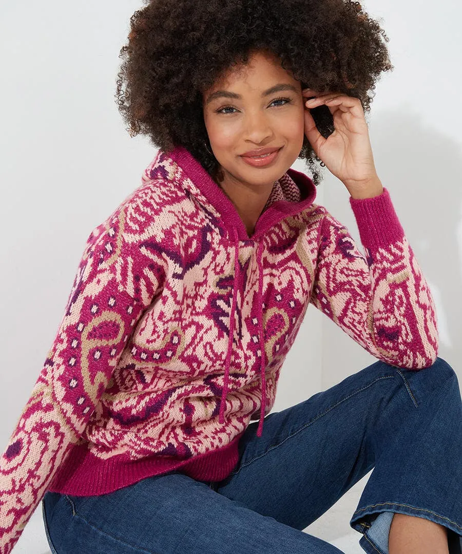 Perfectly Paisley Hooded Jumper