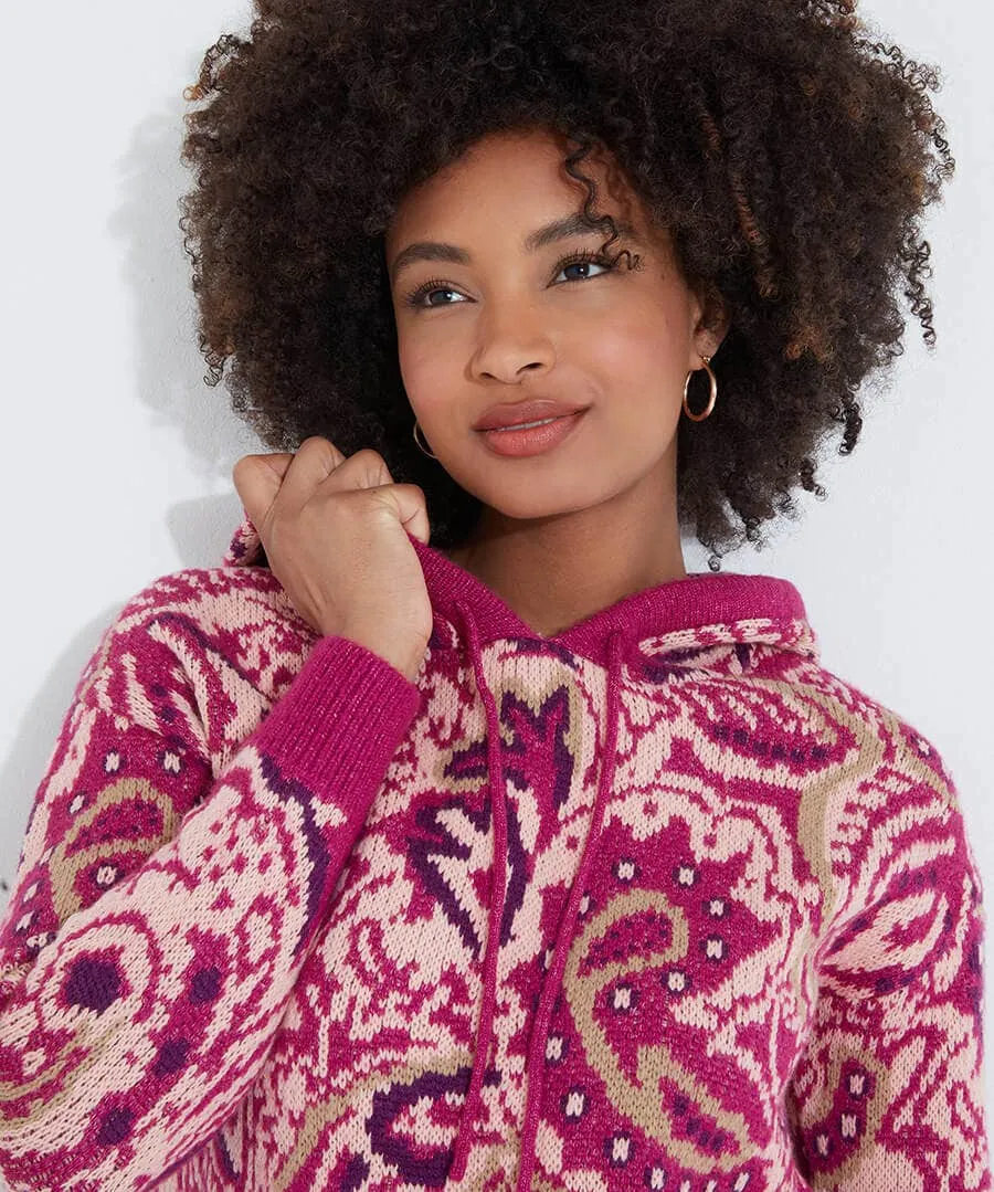 Perfectly Paisley Hooded Jumper