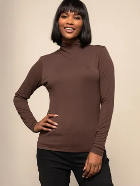 Polo 004266 Women Ava Ls Second Skin  Chestnut