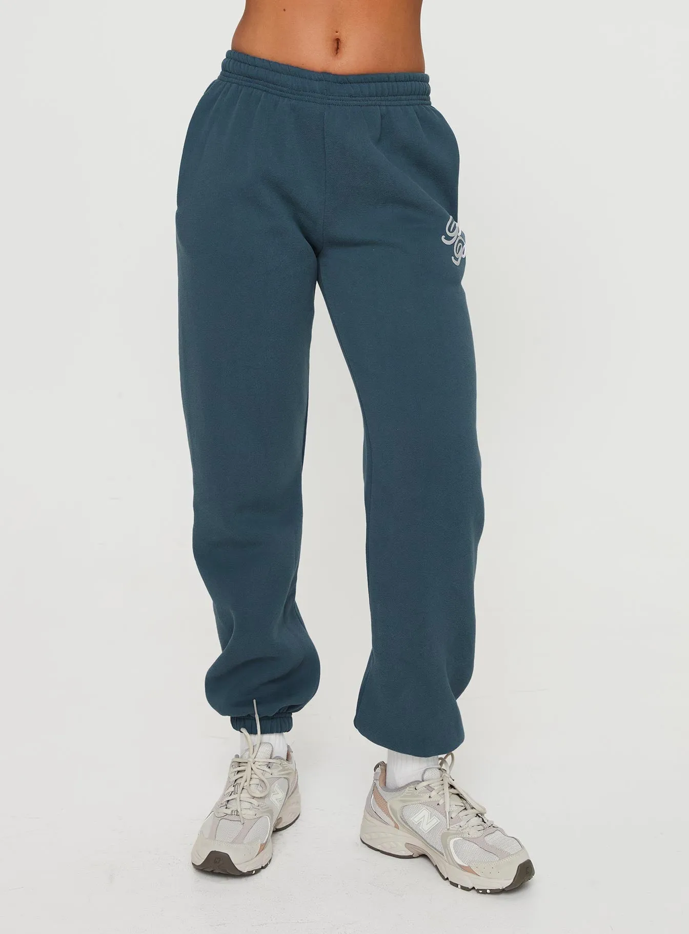 Princess Polly Track Pant Navy / White