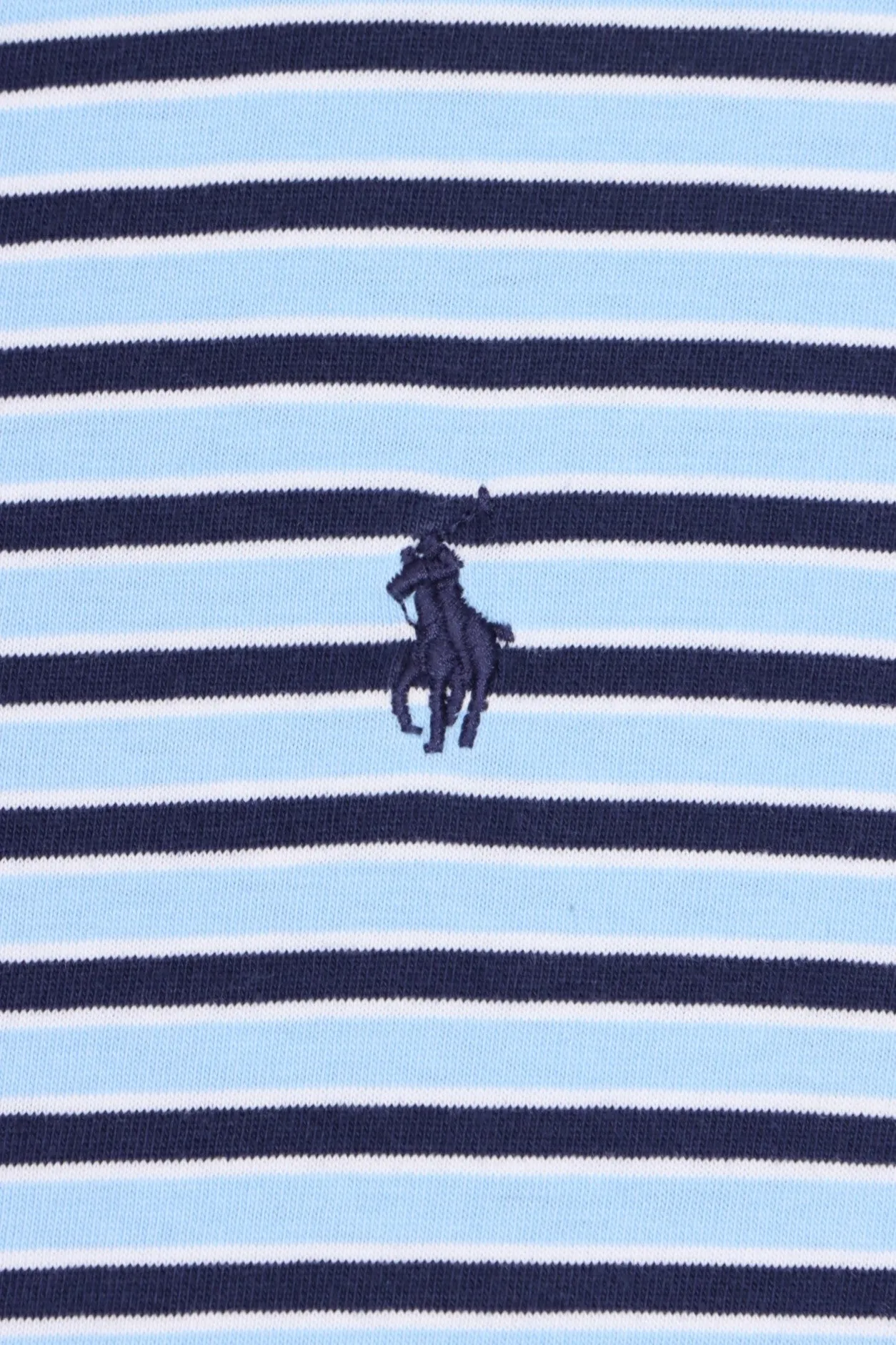 RALPH LAUREN POLO Blue Striped T-Shirt (M-L)