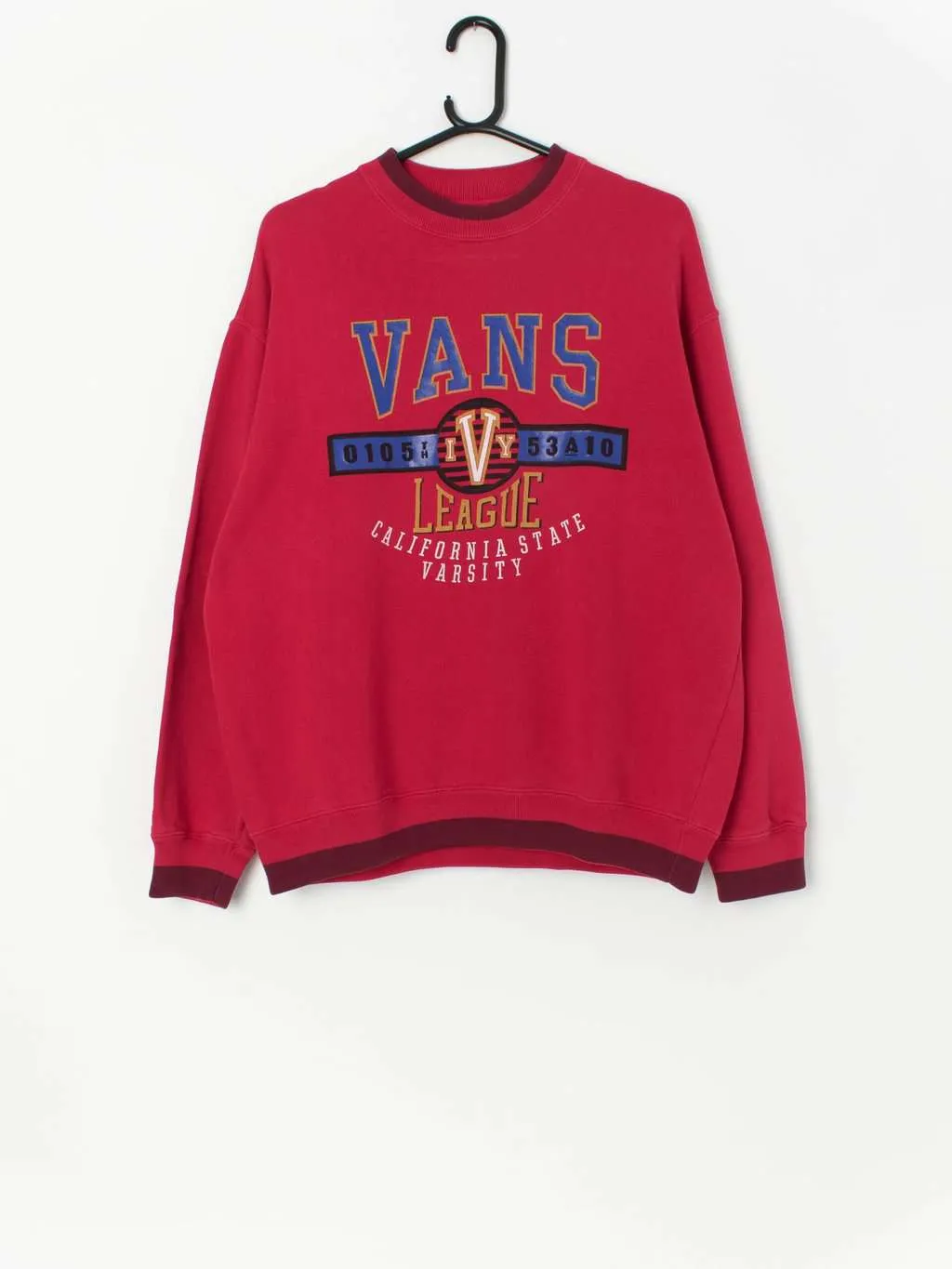 Rare vintage red sweatshirt by Vans – Large