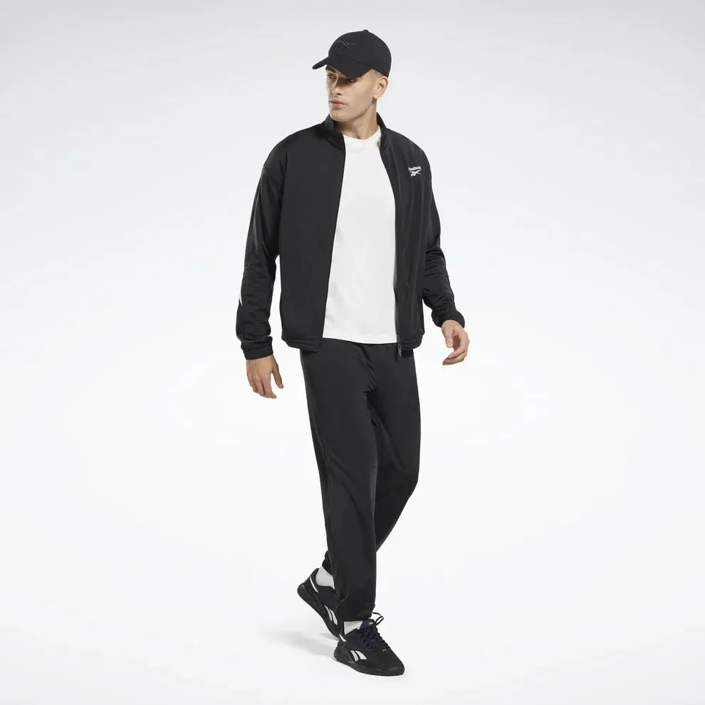 REEBOK MEN'S VECTOR BLACK TRACKPANTS