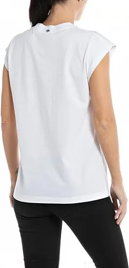 Replay W3624N 23592P Tee 001 White