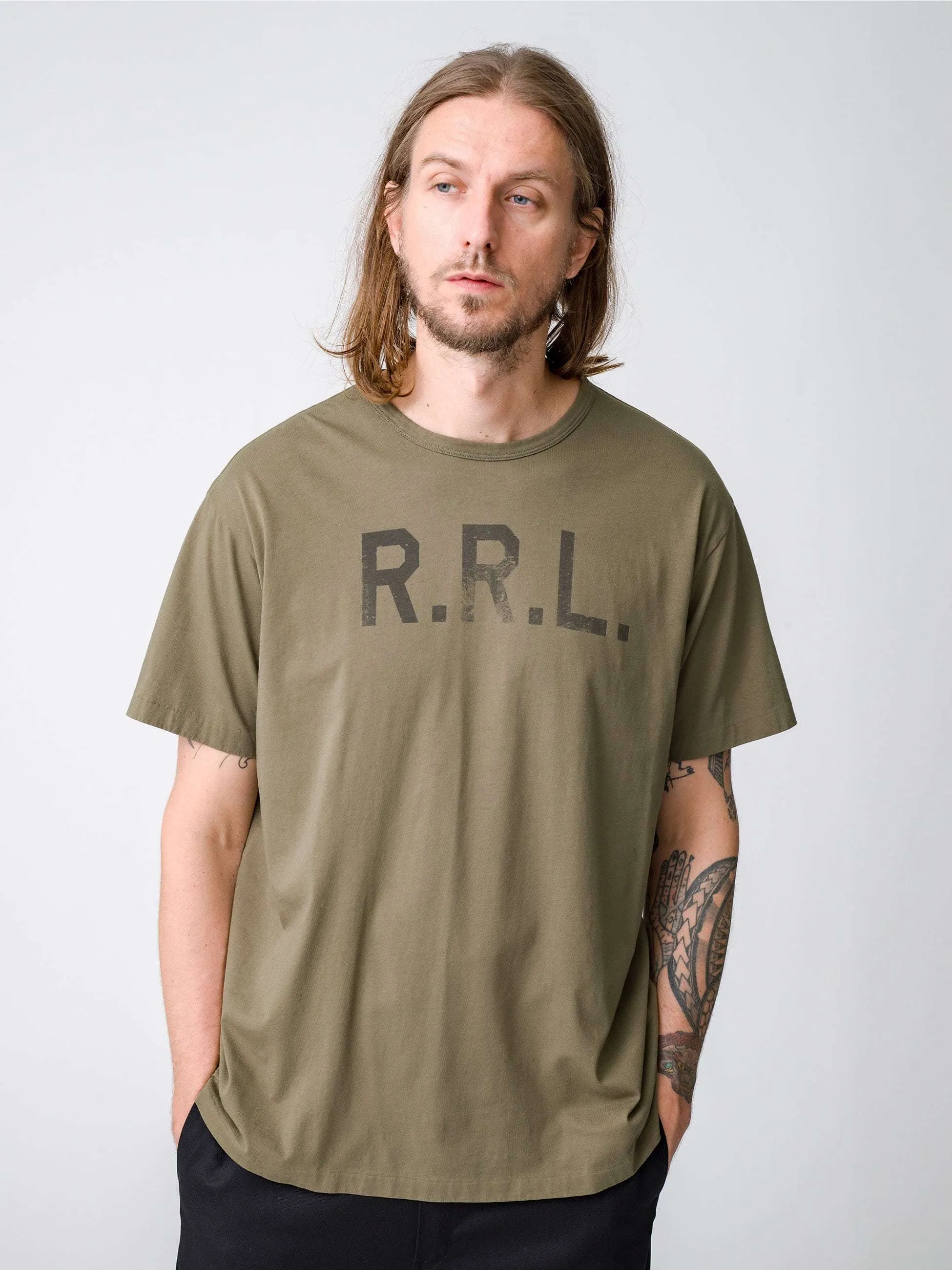 Ron Herman  |U-Neck Plain Cotton Short Sleeves Surf Style T-Shirts