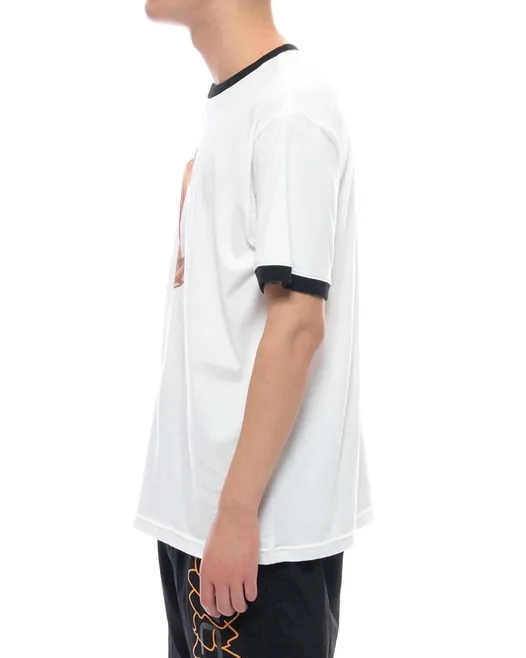 RVCA  |Crew Neck Plain Short Sleeves Logo Crew Neck T-Shirts