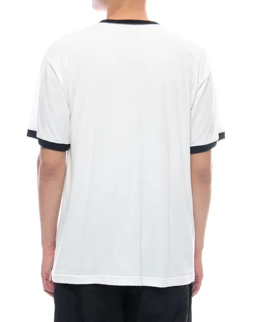 RVCA  |Crew Neck Plain Short Sleeves Logo Crew Neck T-Shirts