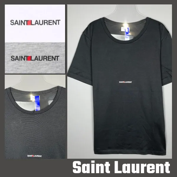 Saint Laurent  |Street Style Short Sleeves Logo Luxury T-Shirts