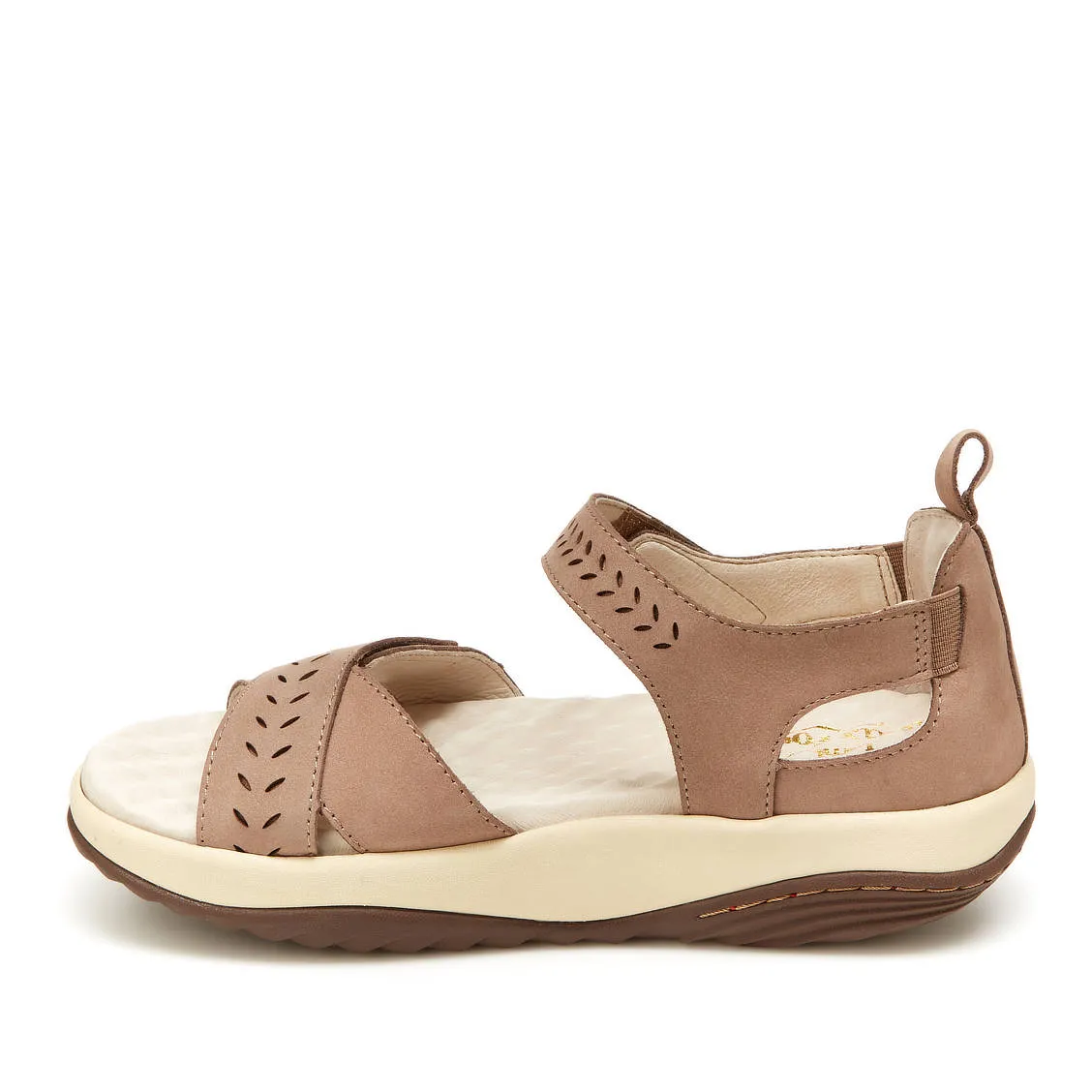 Sedona (Taupe Nubuck) Rocker Bottom Sandal