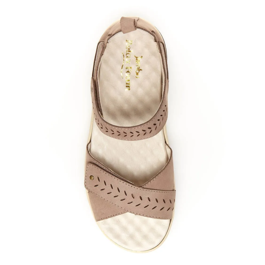 Sedona (Taupe Nubuck) Rocker Bottom Sandal