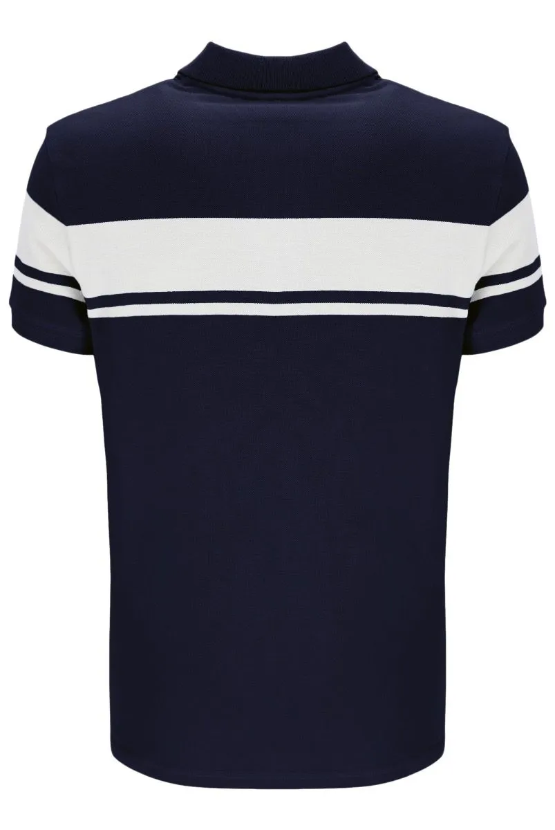 Sergio Tacchini Supermac Polo Shirt Maritime Blue/White