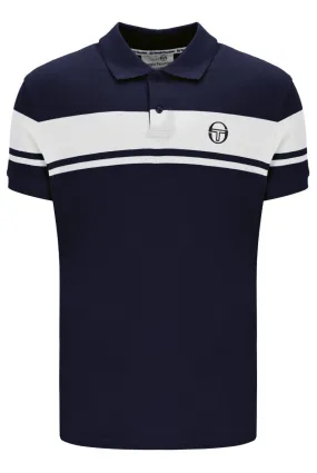 Sergio Tacchini Supermac Polo Shirt Maritime Blue/White