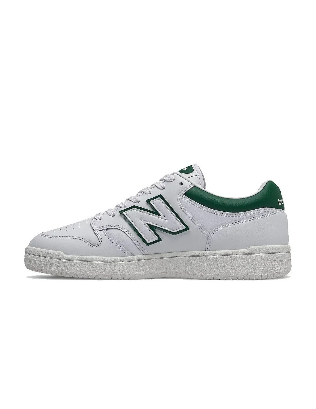 Sneakers New Balance uomo BB480 bianche e verdi