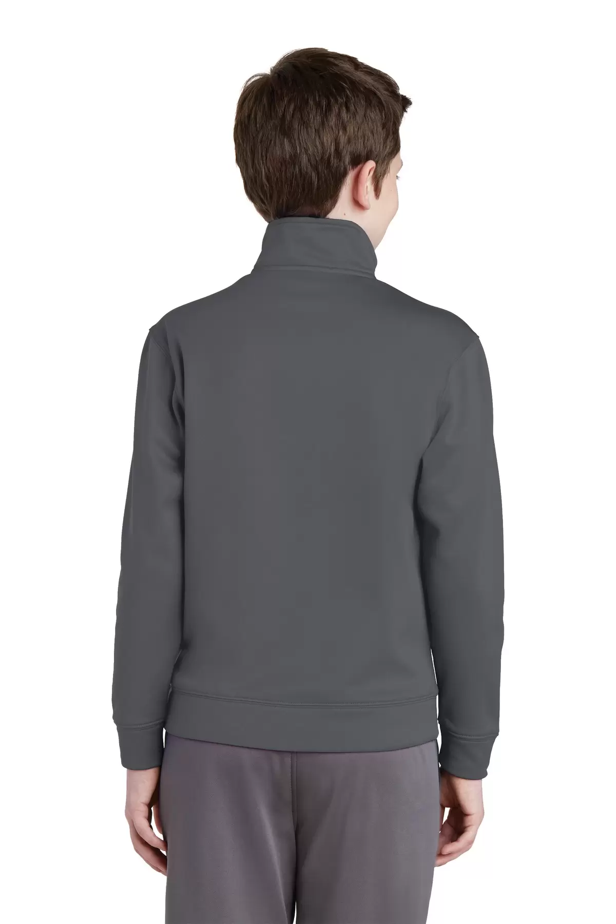 Sport Tek YST241 Sport-Tek Youth Sport-Wick Fleece Full-Zip Jacket SKU: YST241