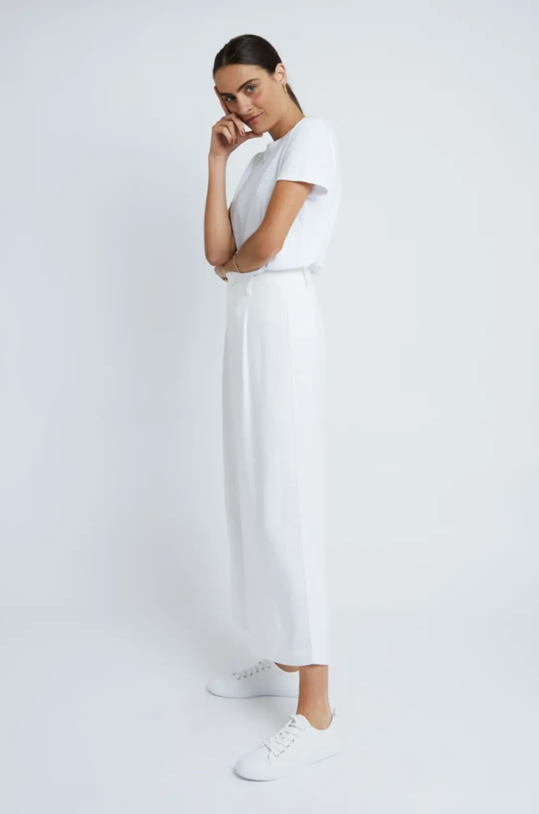 Staple the Label - Elle Crop Pants White