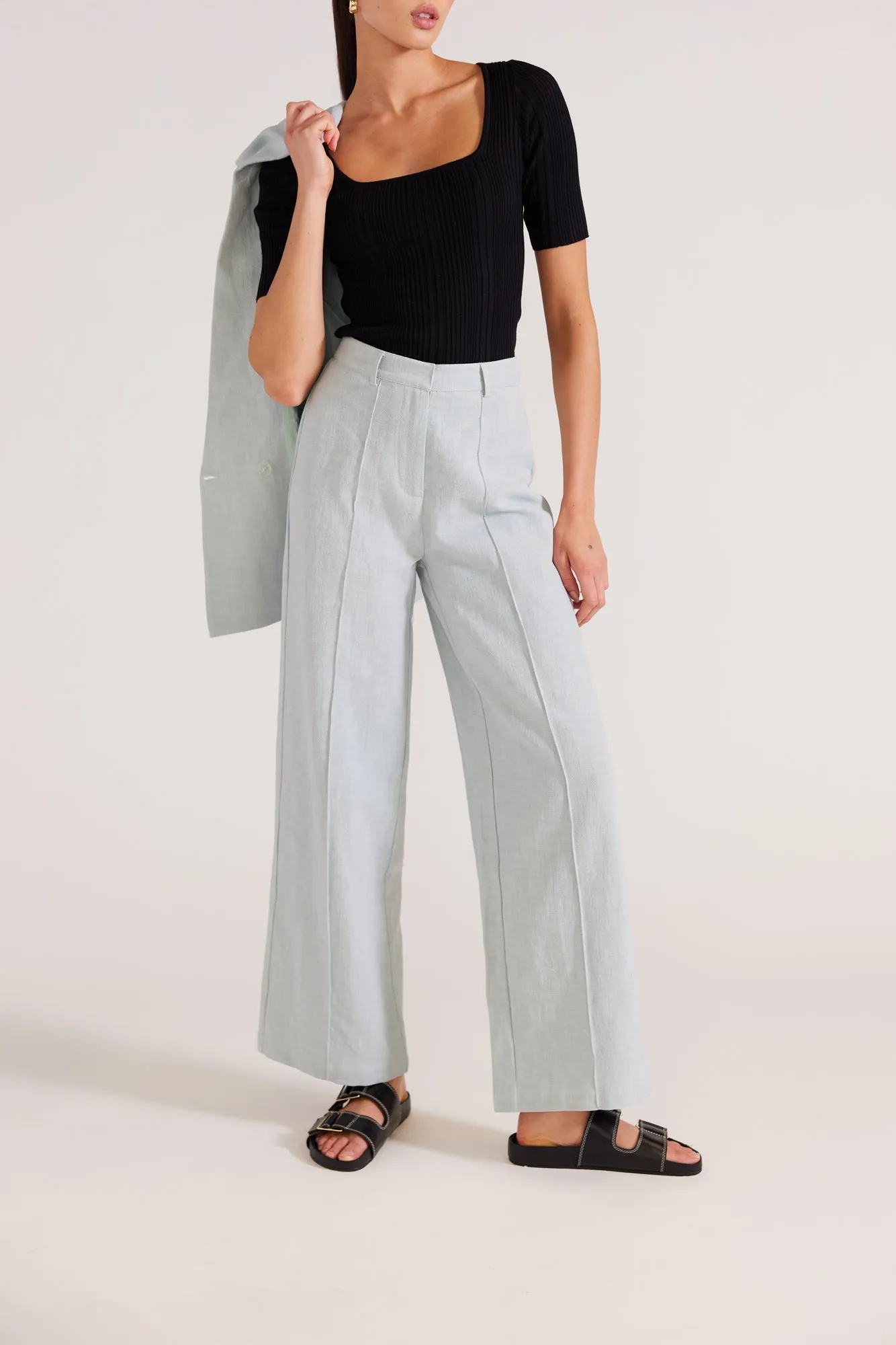 Staple the Label - Romee Wide Leg Pants Seafoam