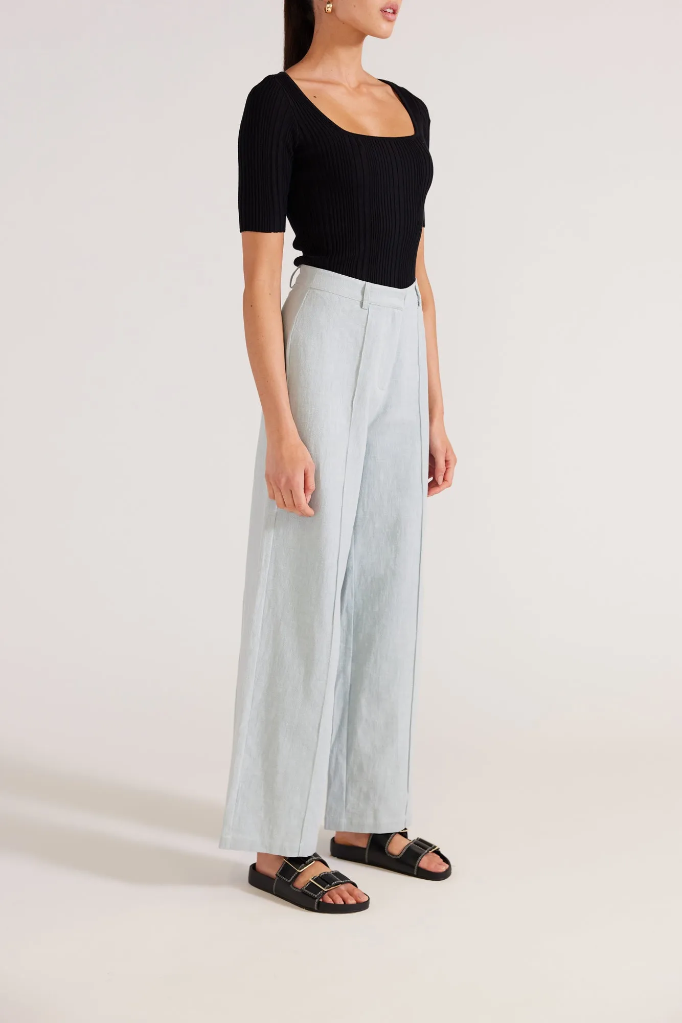 Staple the Label - Romee Wide Leg Pants Seafoam