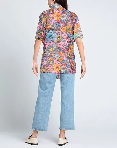 Stella McCartney  |Flower Patterns Medium Short Sleeves Shirts & Blouses