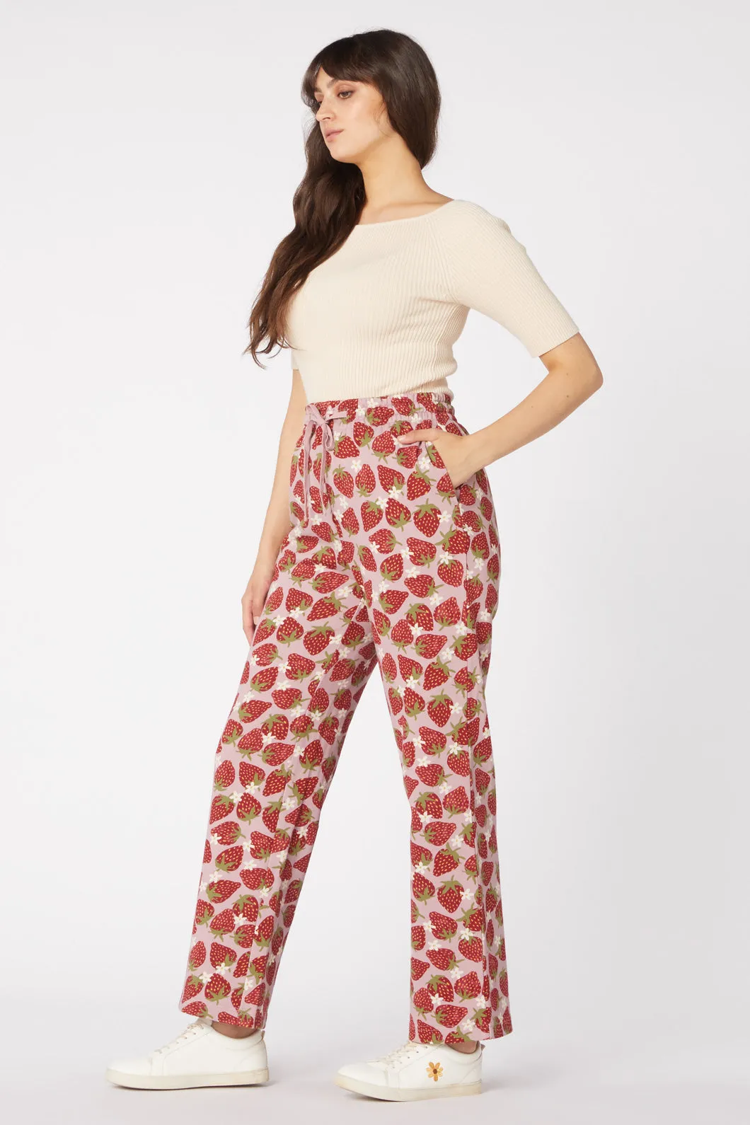 Strawberry & Daisy Track Pant