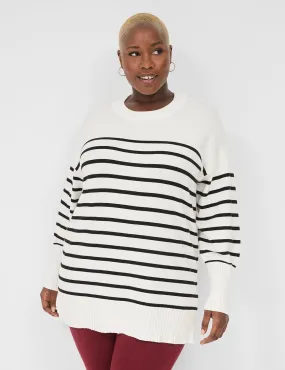 Striped Crew-Neck Sweater