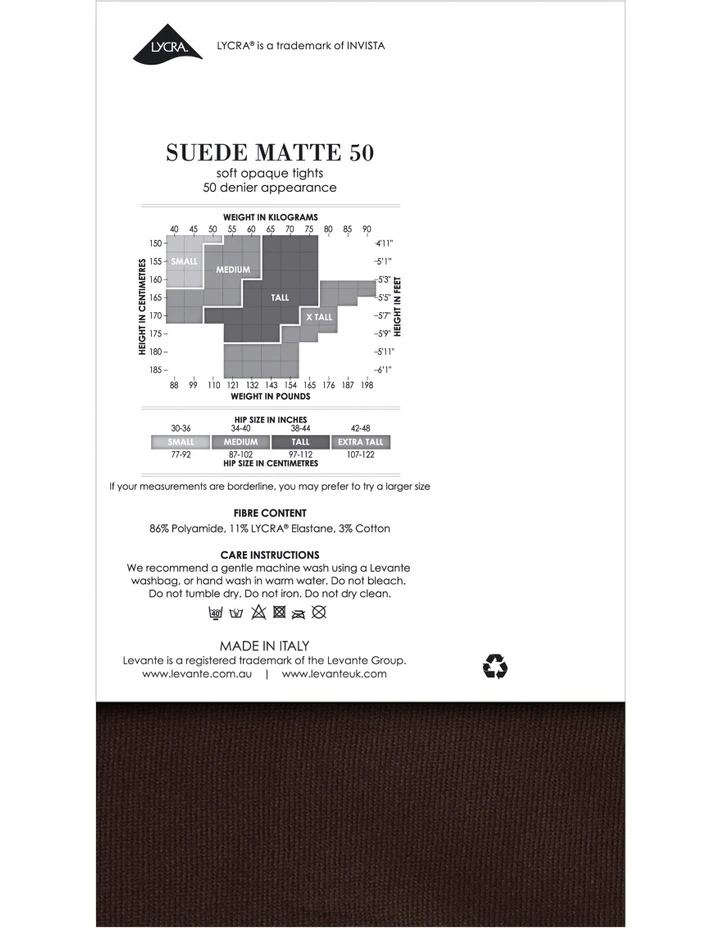 Suede Matte Tights 50D