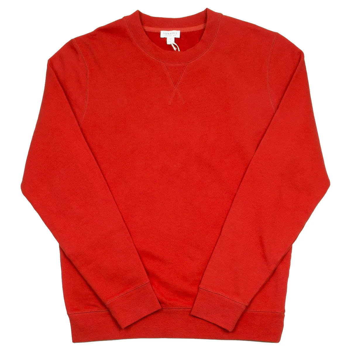 Sunspel - Loopback Sweatshirt - Persimmon Red