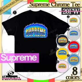 Supreme  |Street Style Logo Skater Style T-Shirts