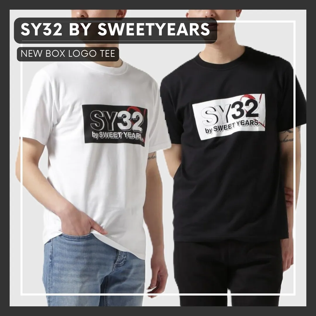 SWEET YEARS  |Plain Short Sleeves Logo T-Shirts