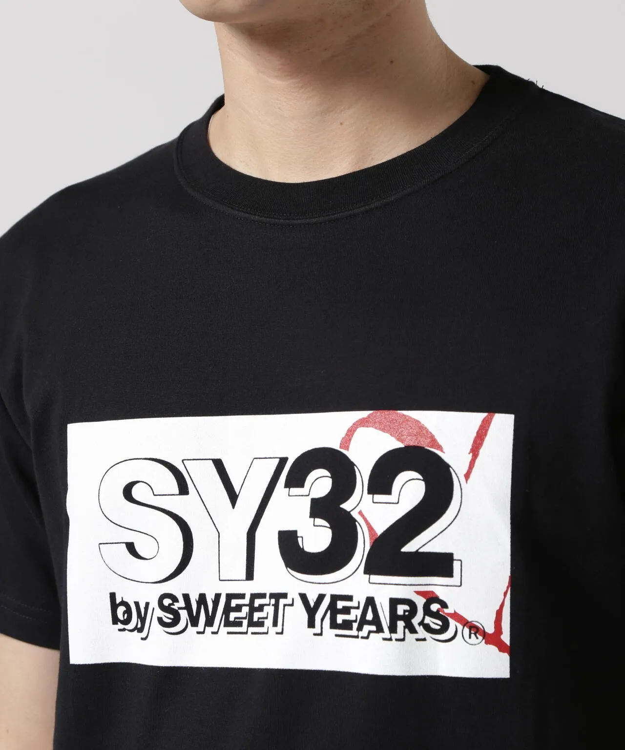 SWEET YEARS  |Plain Short Sleeves Logo T-Shirts