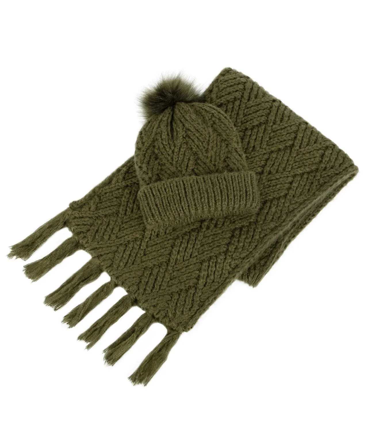 Totes Ladies Knitted Hat & Scarf Gift Set