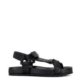 Trip Woven Sandal, Black