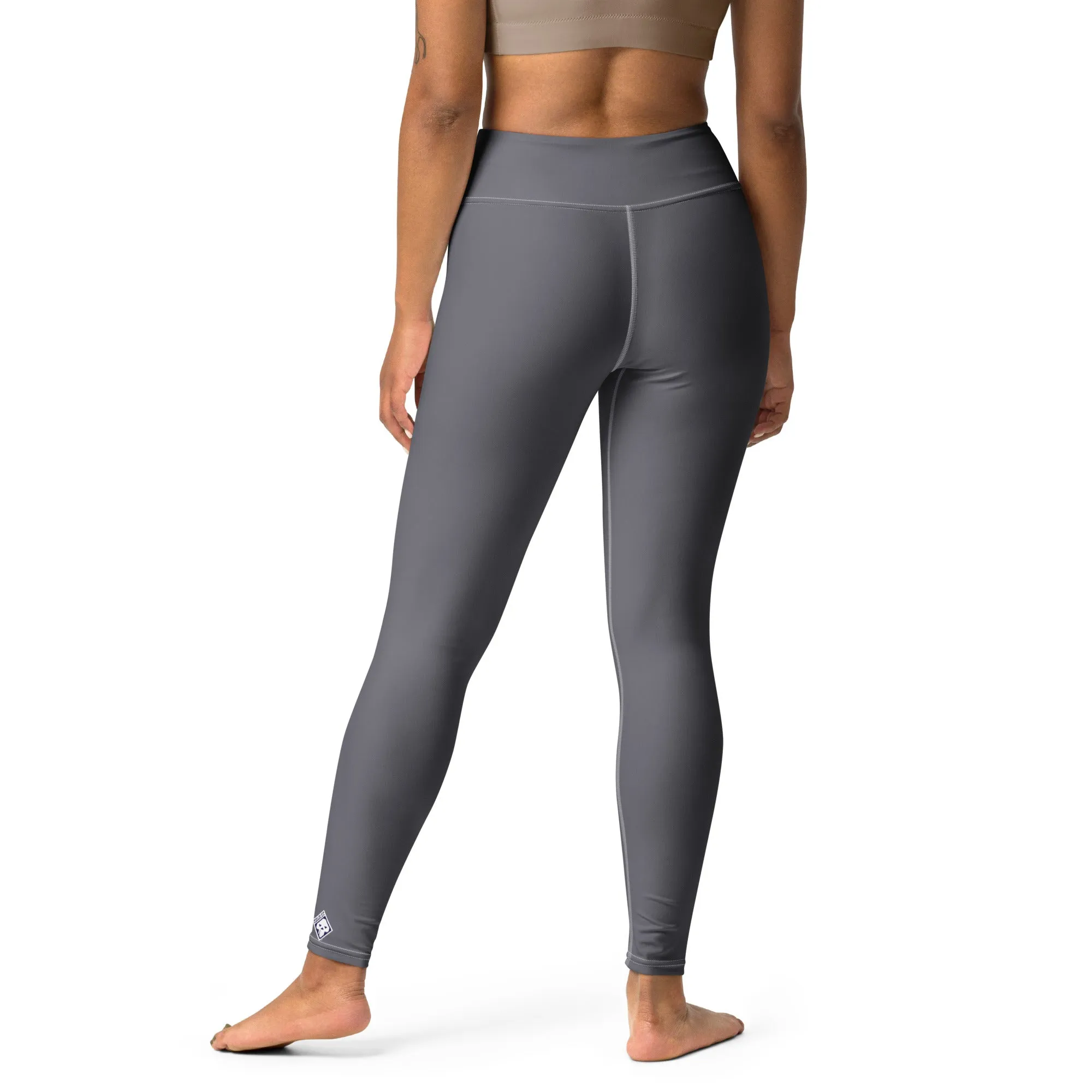 Urban Ease: Solid Color Workout Leggings for Women - Charcoal