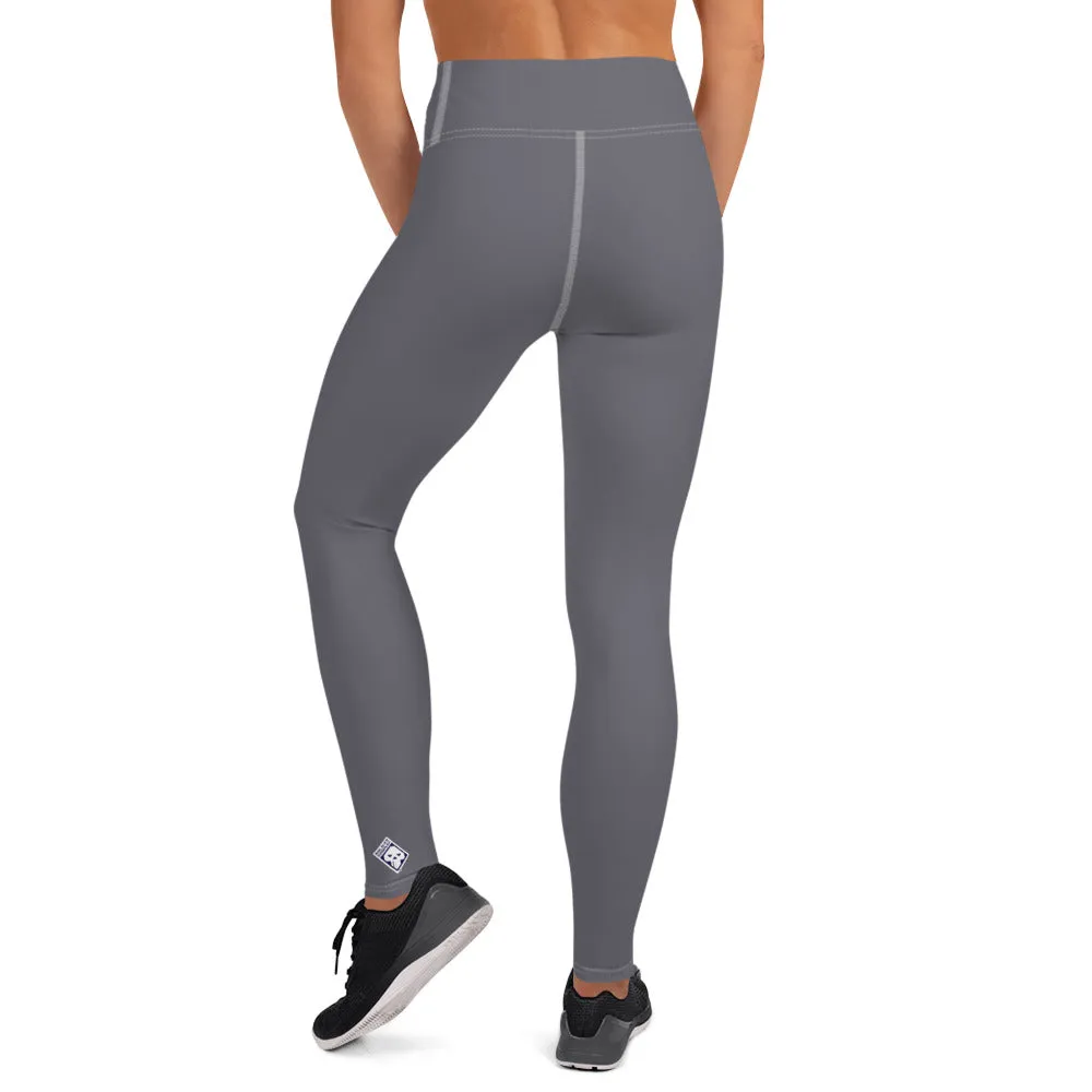 Urban Ease: Solid Color Workout Leggings for Women - Charcoal