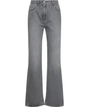 Versace Stonewashed High Rise Straight Jeans