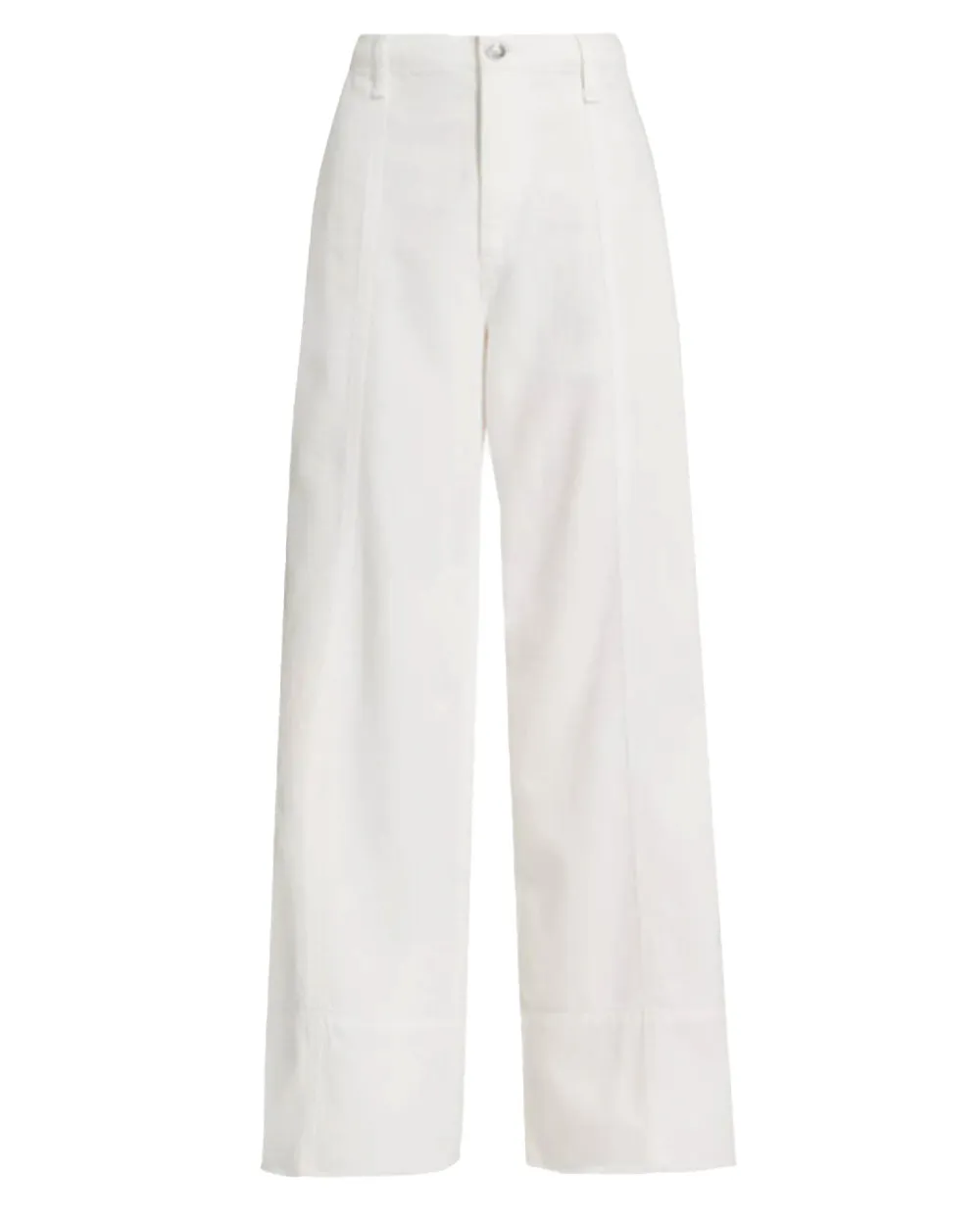 White Featherweight Arianna Cropped Palazzo